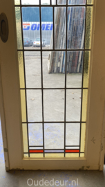 nr. GL609 oude glas in lood deur