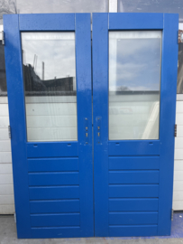 nr. A207 buitendeuren dubbel glas hardhout