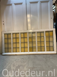nr. r650 glas in lood raam met geel
