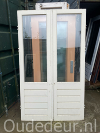 nr. set541 stolpsets balkondeuren met dubbel glas