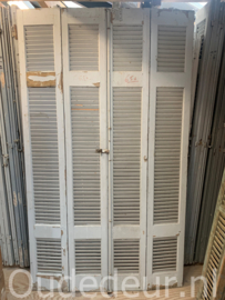 nr. L65s set oude witte louvre deuren