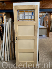 nr. GL721 deur met glas in lood ruitje
