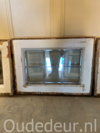 nr. r657 3x glas in lood raampje in dubbel glas