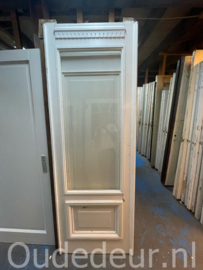 nr. 2863 antieke glasdeur met kroon
