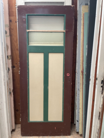 Nr. 11g oude deur staande panelen met glas