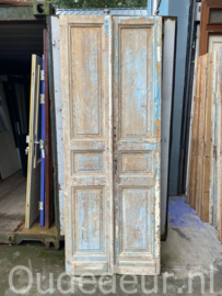 nr. set543 set oude deuren met blauw