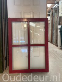 nr. r822 hardhouten raam met enkel glas