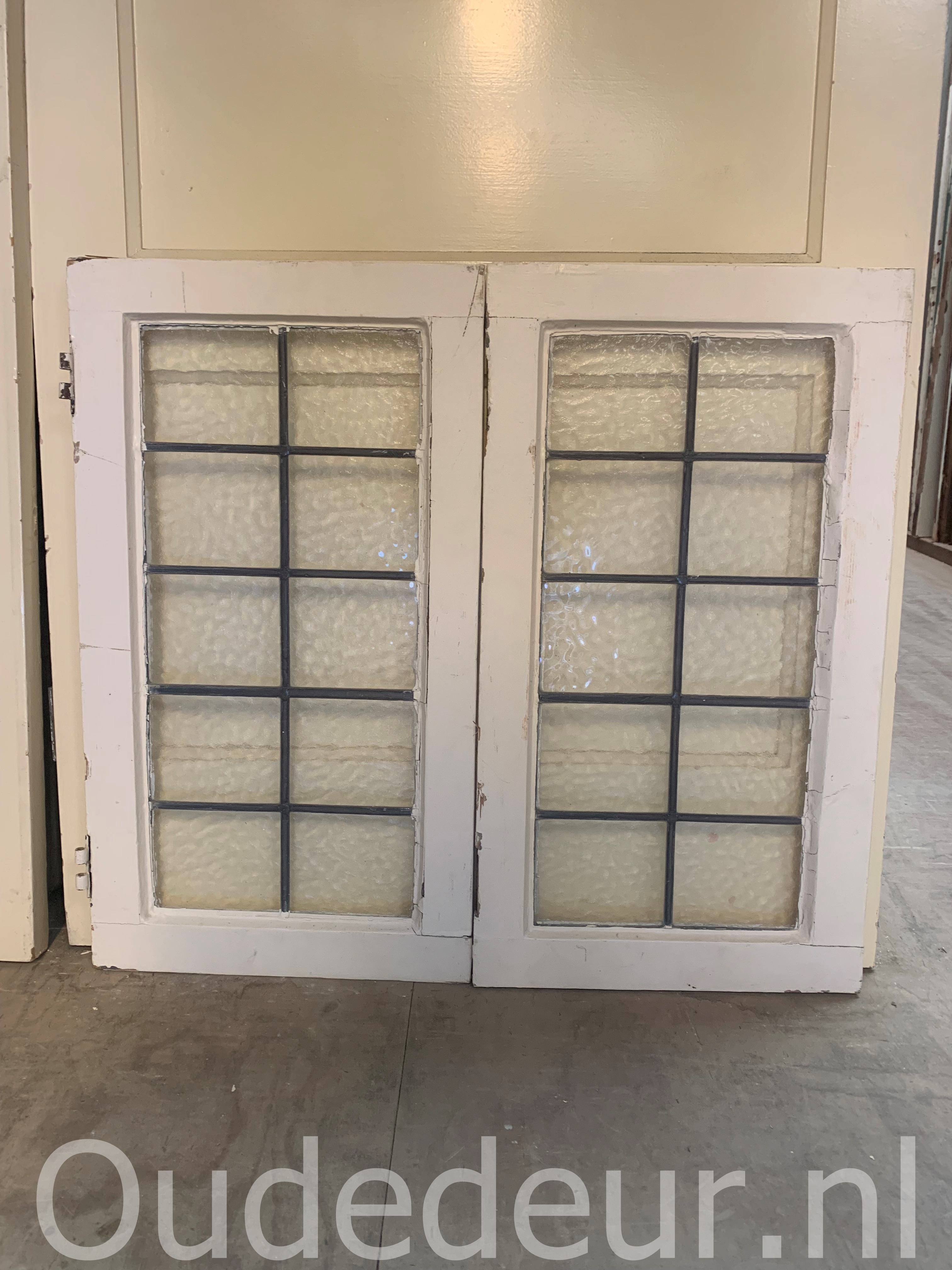 nr. r745 2x glas in lood raam