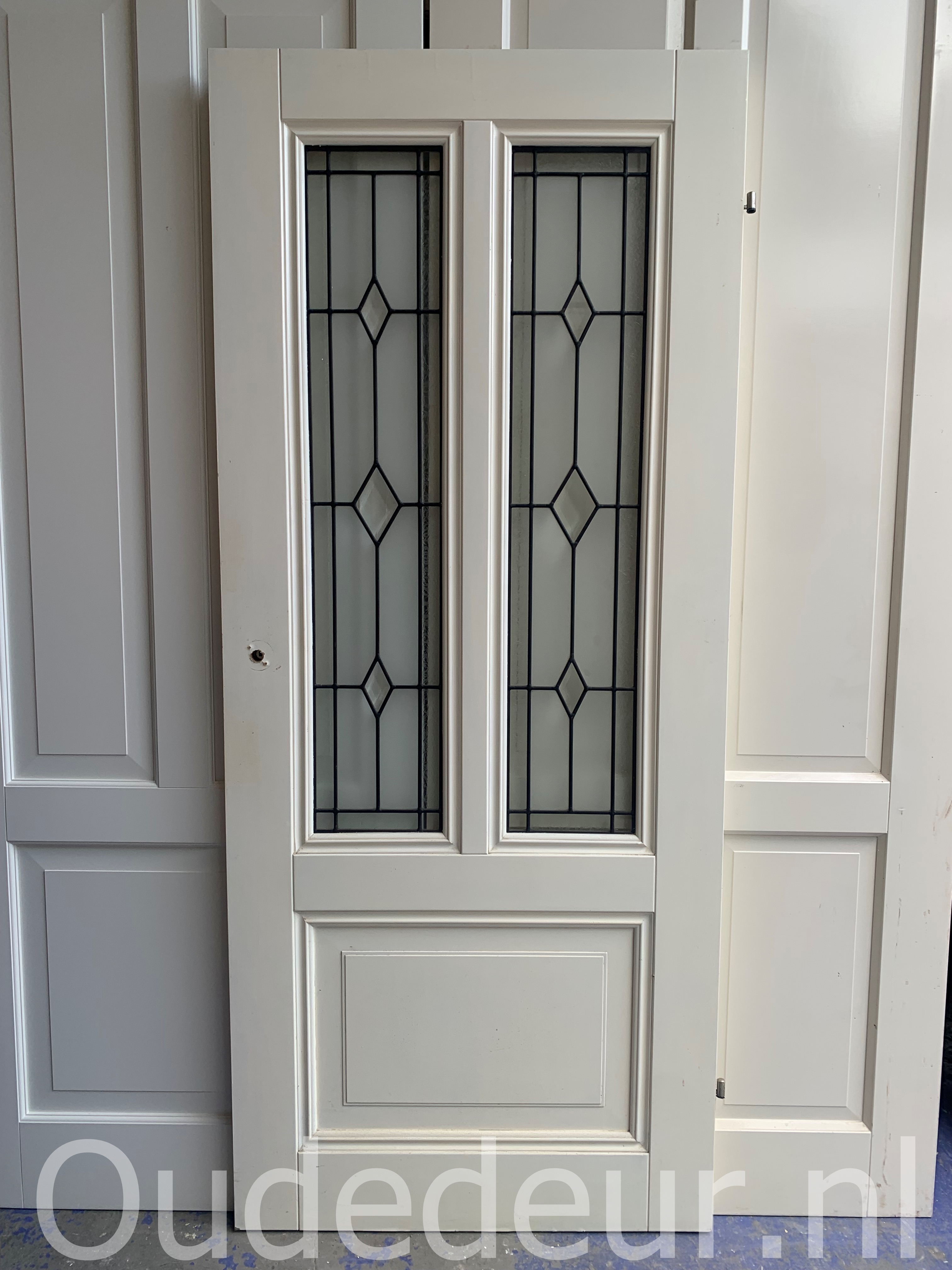 nr. GL628 glas in lood opdek deur