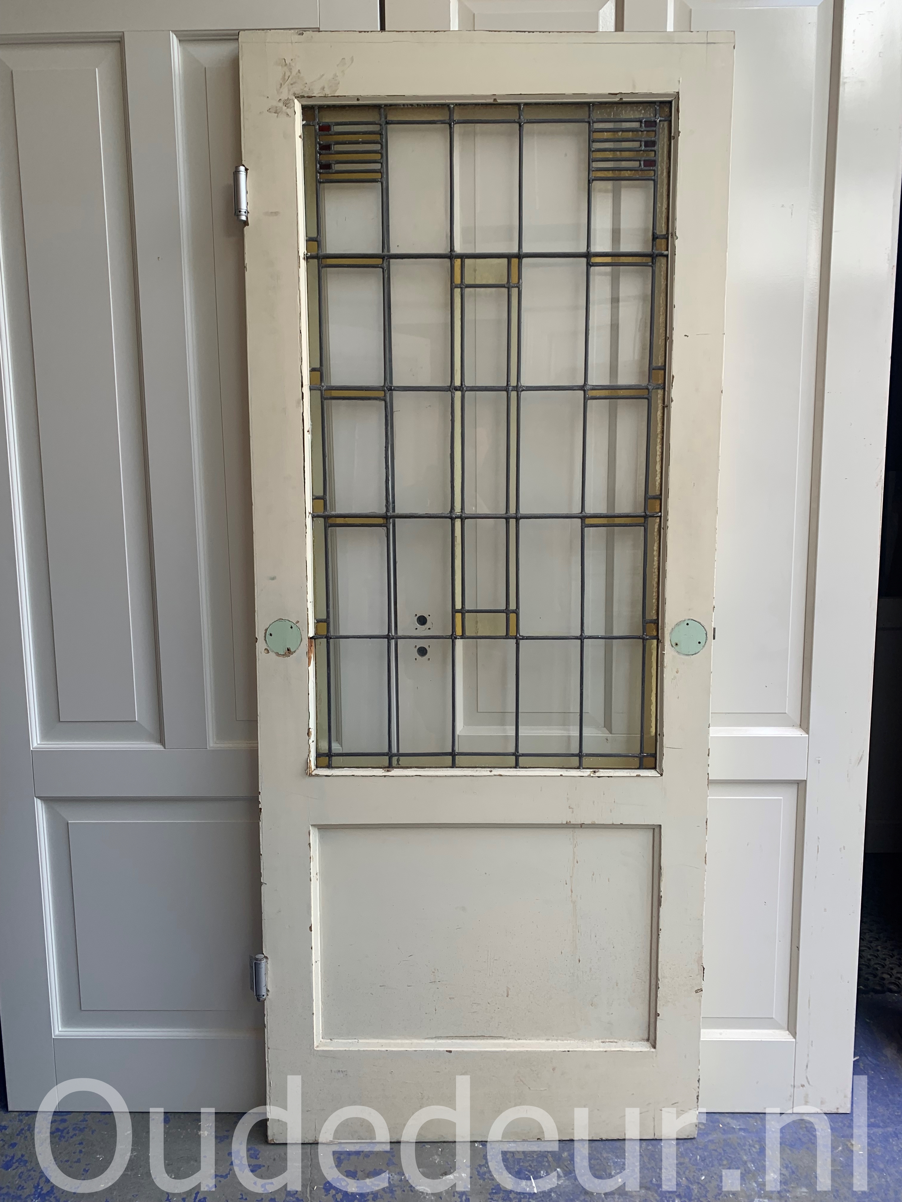 nr. GL626 glas in lood deur
