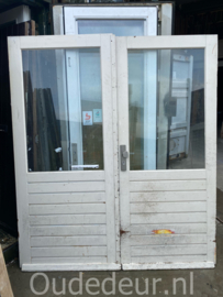 nr. set364 set buitendeuren met draadglas