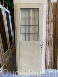 nr. GL708 deur met blank glas in lood
