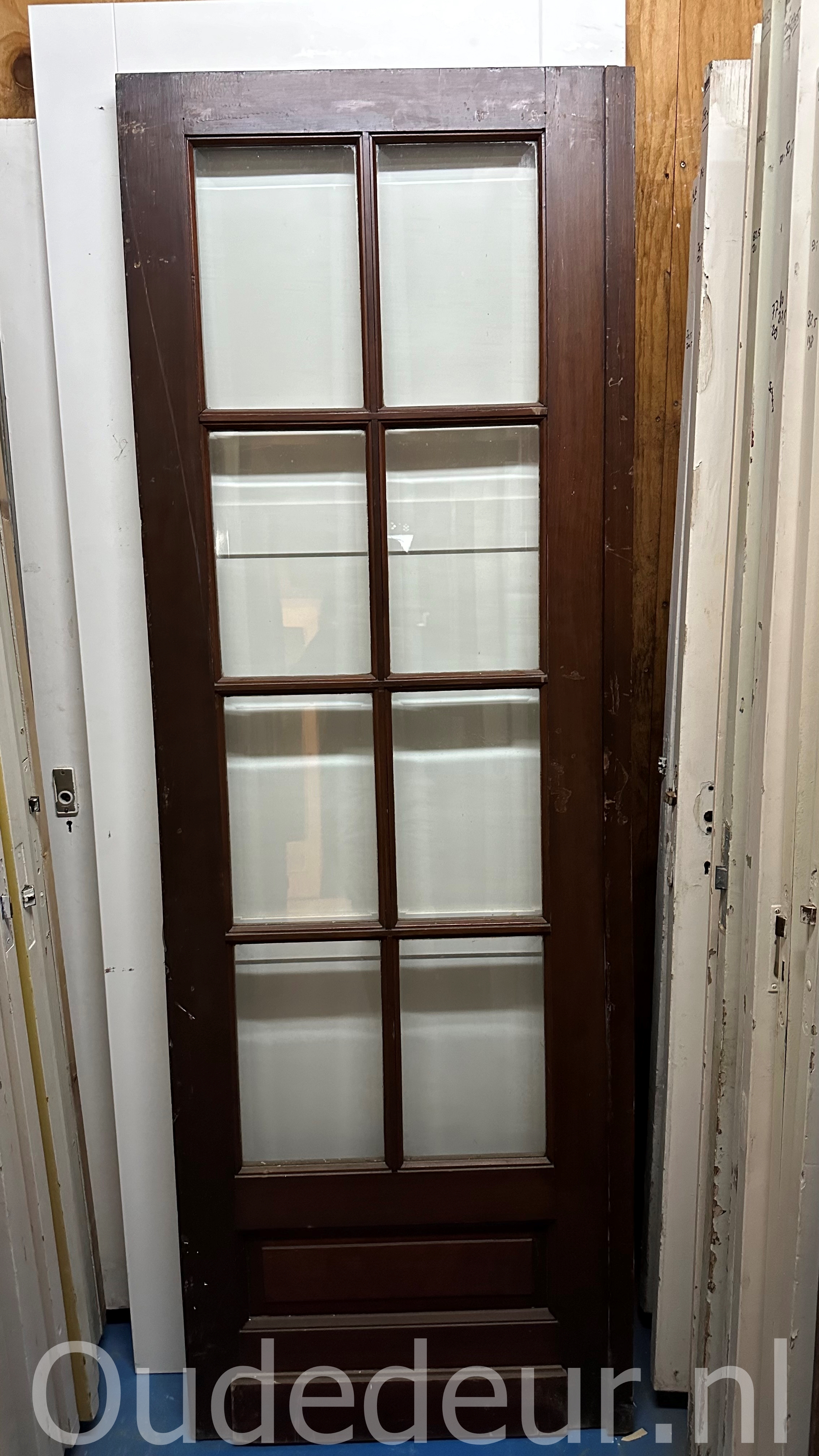 nr. 2760 ruitjesdeur met facet glas