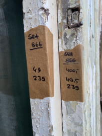nr. set866 set oude deuren whitewash