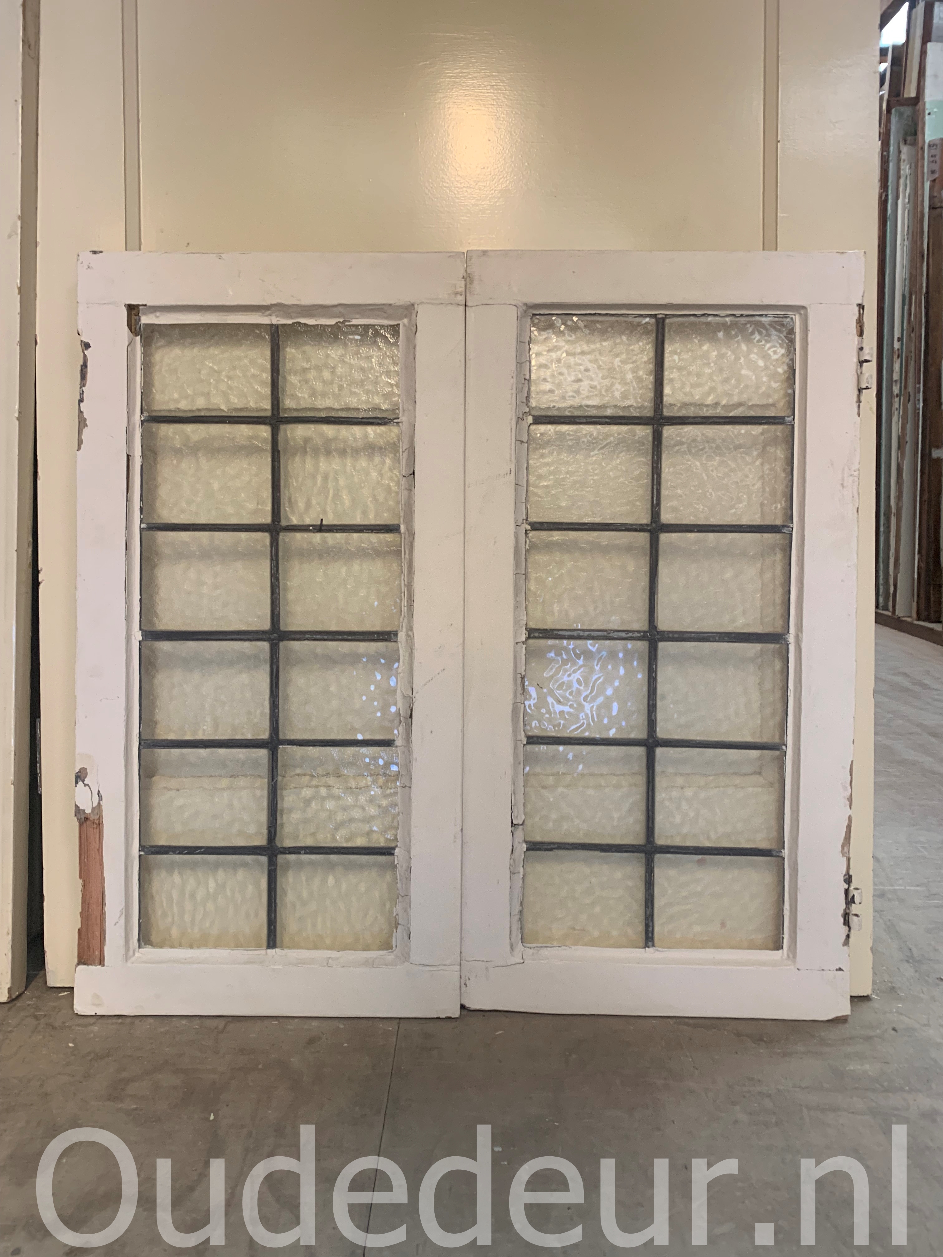 nr. r746 raampjes mat glas in lood