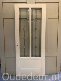 nr. GL612 grote moderne glas in lood deur opdek
