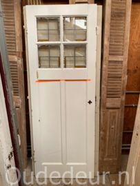 nr. GL717 deur met glas in lood rutijes