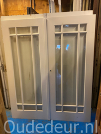 nr. set440 set deuren met facet glas