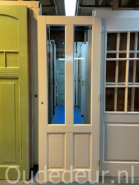 nr. 2804 deur met staande facet glas ruiten