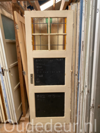 nr. GL718 glas in lood deur jr 30