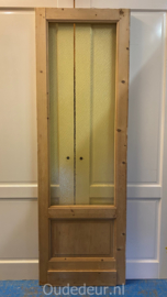 nr. 1645 oude deur met geel glas