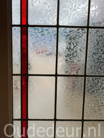 nr. e615 set ensuite glas in lood met ijsglas