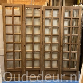 nr. set703 3 gelijke sets kaal gemaakte glas deuren