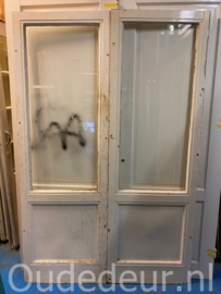 nr. set307 set oude deuren met glas