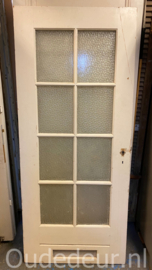 nr. 2522 oude deur met spinnewebglas