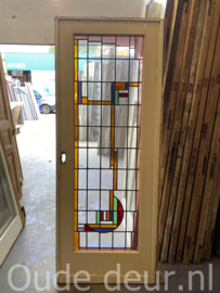 nr. GL641 glas in lood (schuif) deur