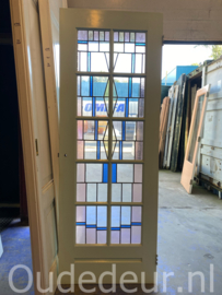 nr. GL710 glas in lood deur
