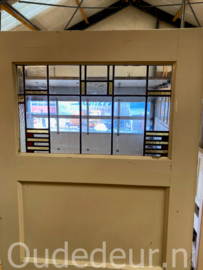 nr. GL719 3 gelijke glas in lood deuren