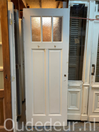 nr. 1771 deur met staande panelen en drie ruiten