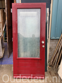 nr. v447 voordeur met dubbel glas, mat glas