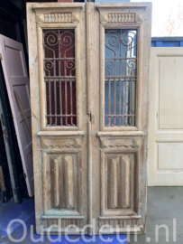 nr. set482 set oude deuren met staal, kaal gemaakt