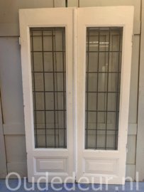 nr. e650 set smalle glas in lood deuren