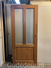 nr. 2743 hardhouten opdek deur met glas