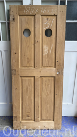 nr. 1531 oude deur kaal gemaakt