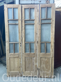 nr. set344 drieslag deuren met sierglas