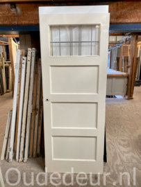 nr. GL727 jr 30 deur met blank glas in lood