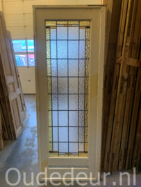 nr. GL623 oude (schuyif) deur glas in lood
