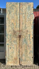 nr. set194 set oude deuren met blauw