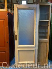 nr. 2831 antieke deur met jan hagel glas
