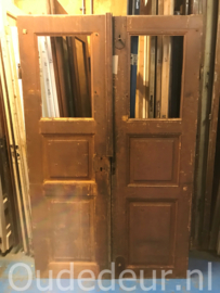 nr. set327 set oude grenen deuren nu zonder glas