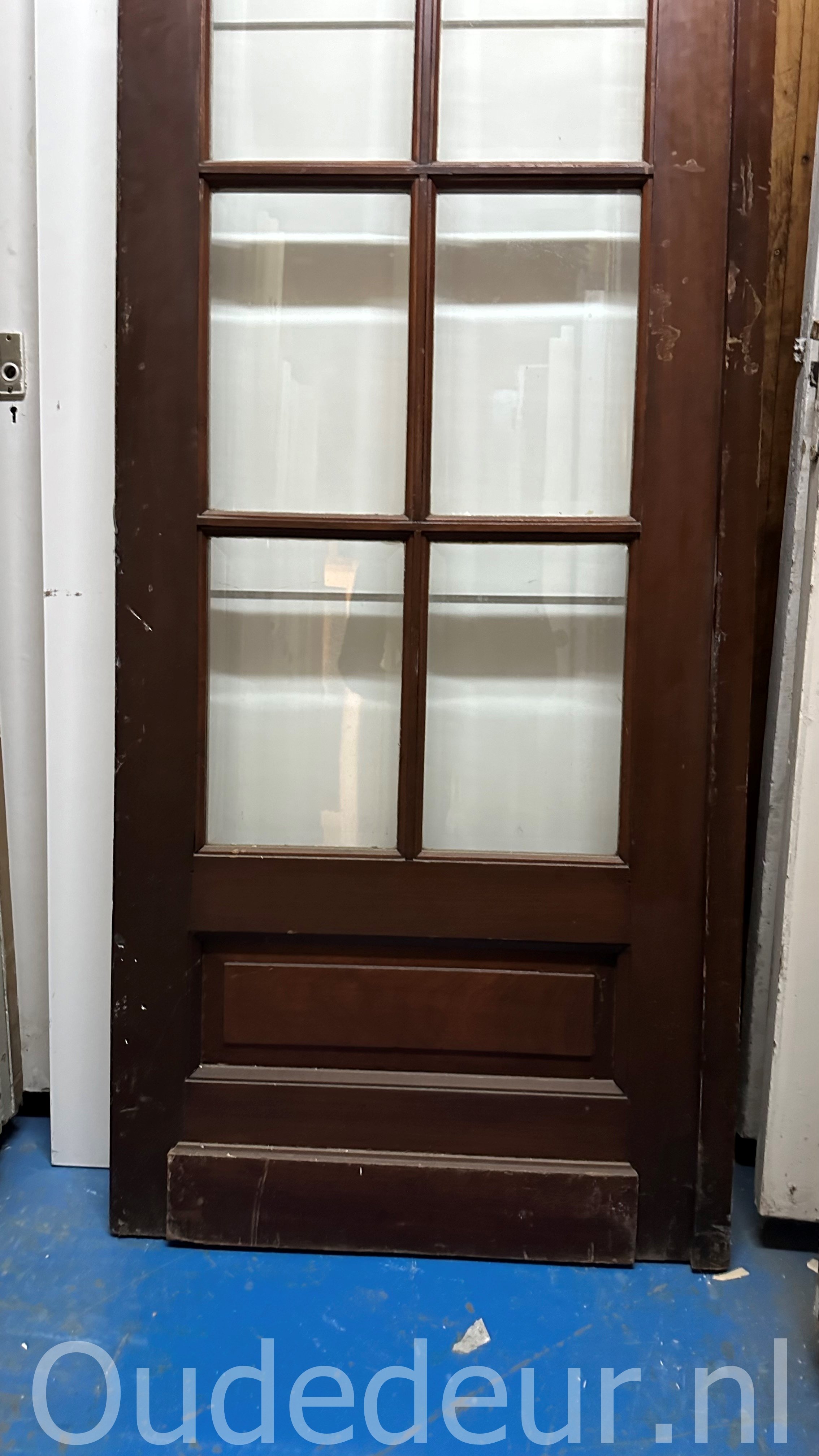 nr. 2760 ruitjesdeur met facet glas