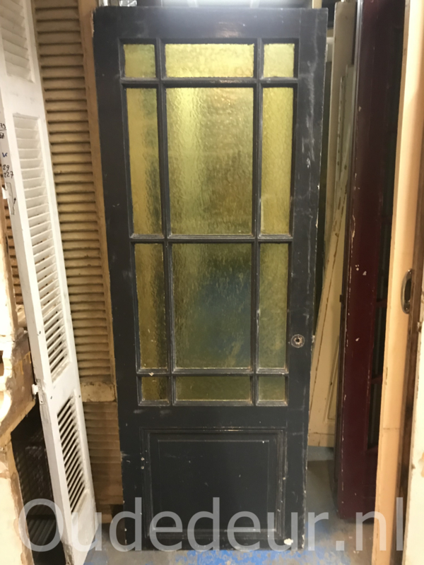 nr. 1279 antieke deur met geel glas