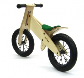 Loopfiets LIKEaBIKE "Spoky zwart" tanner-groen