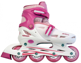 Inline skates "Racer" wit/roze