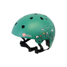 Fiets/skate helm X-cool 2.0 "Sketch green" maat M.