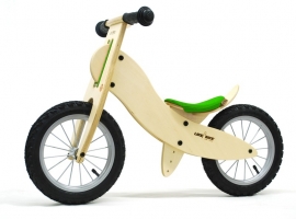 Loopfiets LIKEaBIKE "Spoky zilver Mini" mei-groen